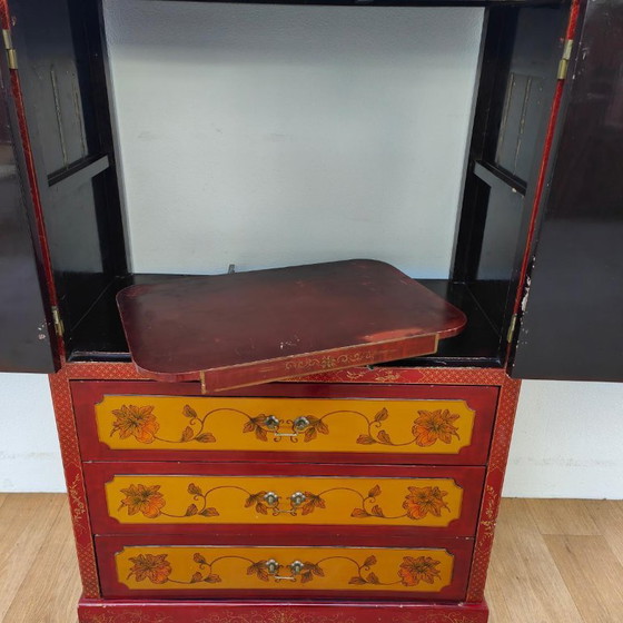 Credenza nuziale cinese vintage Chinoise – Credenze con vetrina, Wood (photo 5 of 21)