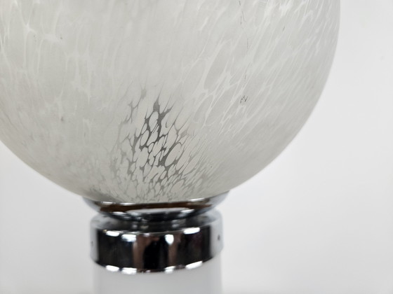 Image 1 of Mid-Century Murano Glass Table Lamp with Two Lights, 1970