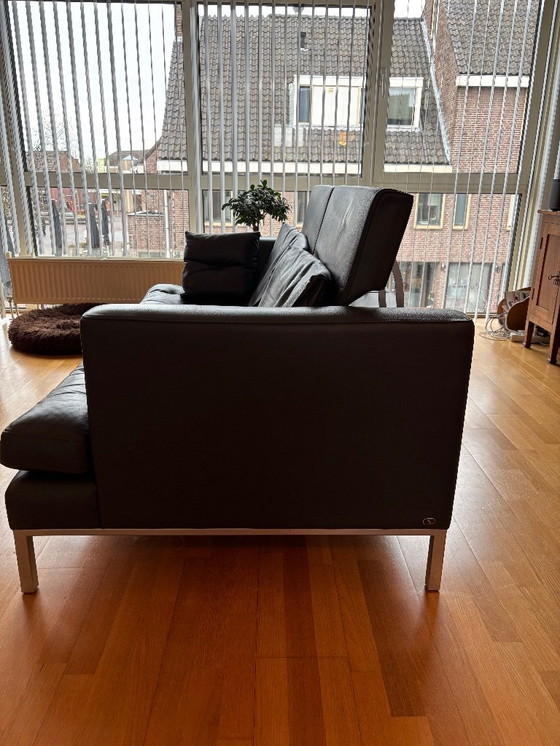 Image 1 of De Sede 3-Sitzer-Sofa, grau DS-0040/03 mit passendem Hocker DS-0040/05