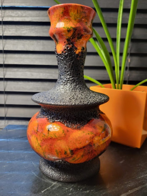 Image 1 of Vintage ceramic Fat Lava vase, Walter Gerhard, Germany, 1970s