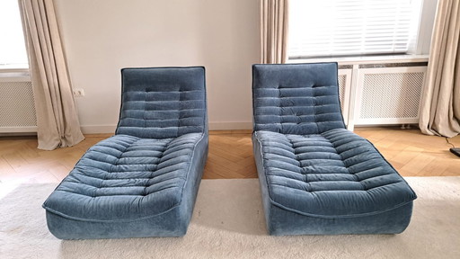 2 Calia Italia Foxtrot lounge fauteuils - chaise longue