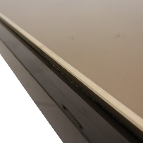 Salontafel Belgo Chrom Hollywood Regency Design, Belgochrom, Glas, Metaal, Gold (foto 18 van 24)