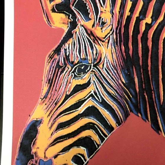 Années 1990, d'après Andy Warhol, lithographie « Le zèbre de Grévy » – Lithographies et sérigraphies, Paper (photo 2 of 11)