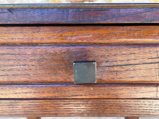 Image 1 of Consolle Art Déco a tre ripiani in noce, anni '30