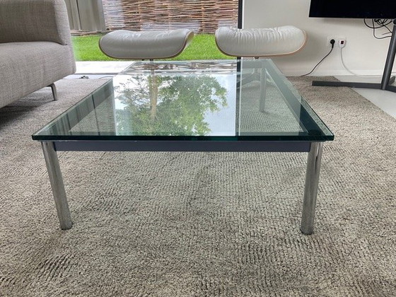 Image 1 of Table basse Cassina Le Corbusier LC 10 en gris-bleu