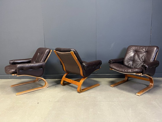 Image 1 of Fauteuils Kengu Elsa & Nordahl Solheim, lot de 3 - 1960 