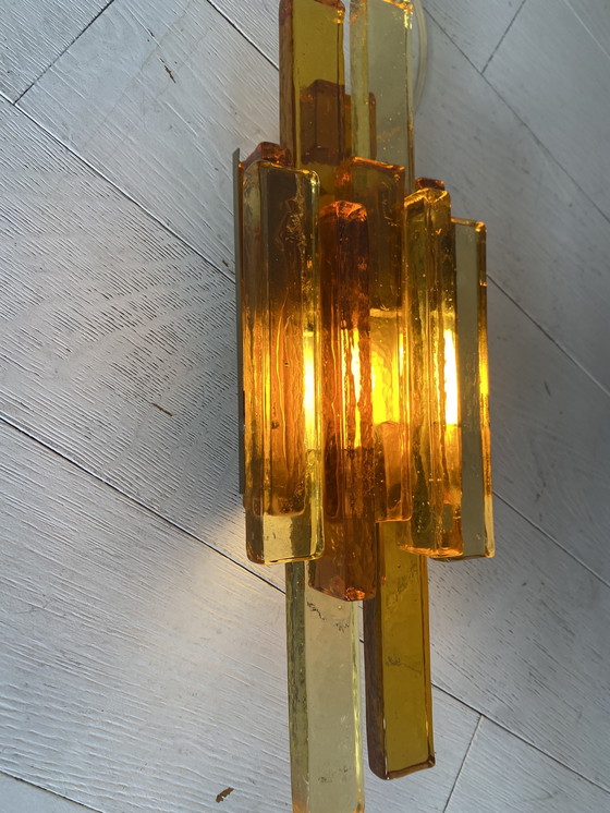 Image 1 of Coppia di applique in vetro