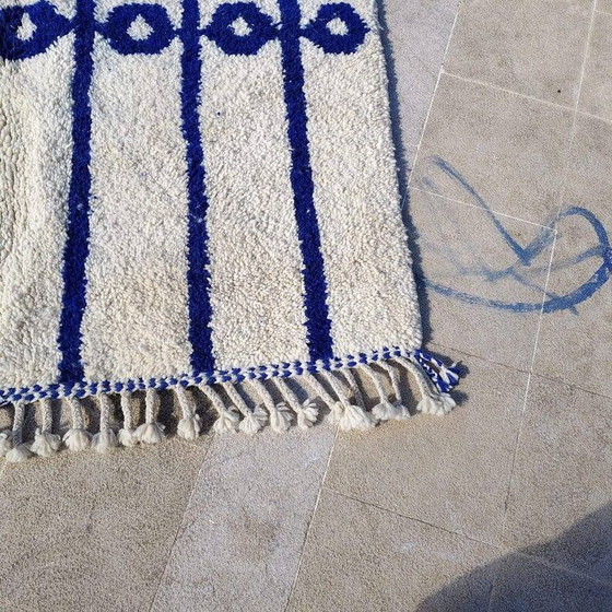 Handmade Moroccan rug in natural wool 250cm x 150cm – Rugs & carpets, Cotton (photo 6 of 9)