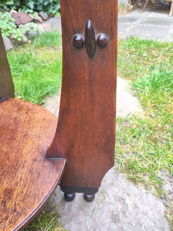 Image 1 of Art Deco side table with lamp