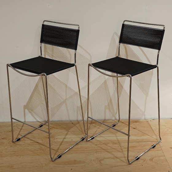 Image 1 of Tabourets de bar vintage Belotti Spaghetti