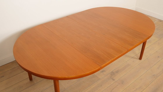 Image 1 of Vintage ronde eettafel | Teak | Uitschuifbaar | 120 – 210 cm