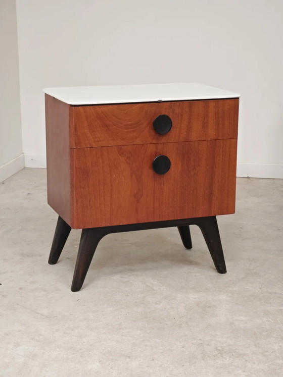 Comodino di Jindrich Halabala per Up Zavody 1950 – Comodini, Wood, Art Deco (photo 25 of 30)