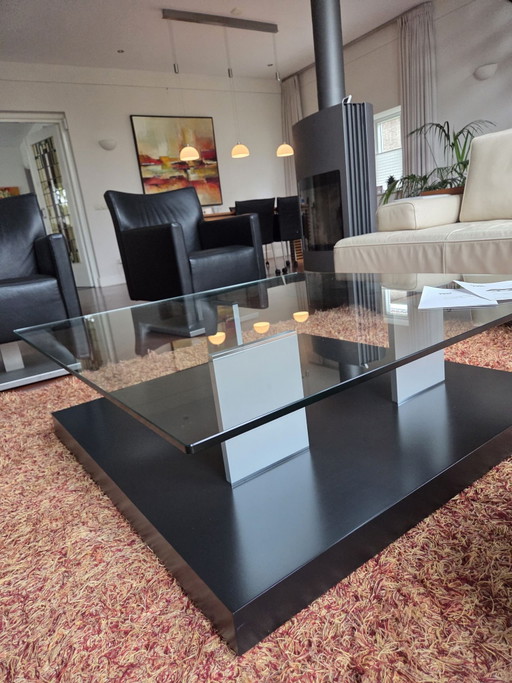 Rolf Benz glass coffee table