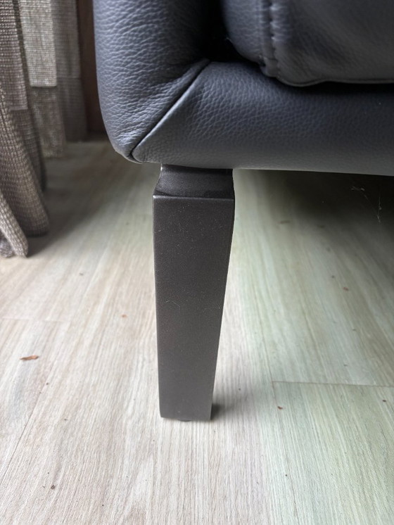 Image 1 of Leolux Berlice divano in pelle nera 2020