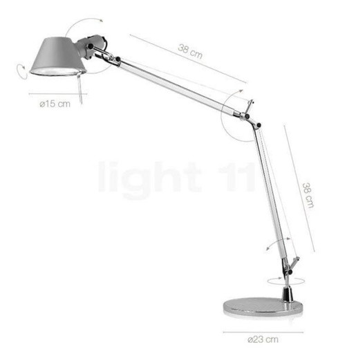 2x Artemide Tavolo New in original packaging LED with dimmer, design Michele Delucchi