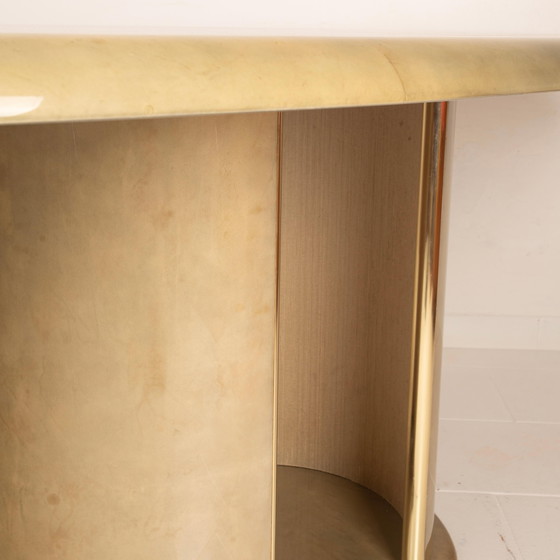 Angelo Mazzola parchment table produced by Ar.Vi Salpol, 1980 – Dining tables (photo 23 of 26)