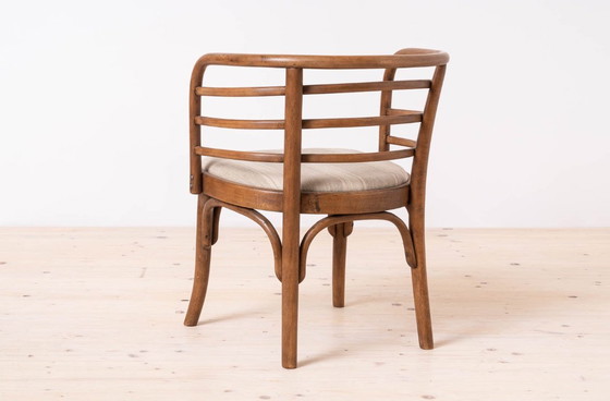 Image 1 of Set van 2 Thonet fauteuils, model B246, jaren 30, gerestaureerd en opnieuw gestoffeerd