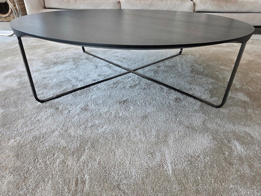 Tavolino da caffè Montis Flint in frassino nero 100x30