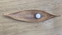 Mid-Century Modern Biomorphic Ceramic Canoe Bowl - Brutalist Studio Style
