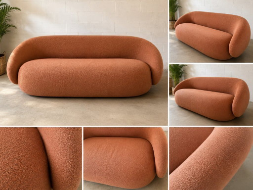 Sofá Nebulone Miniforms Terracota 240 cm
