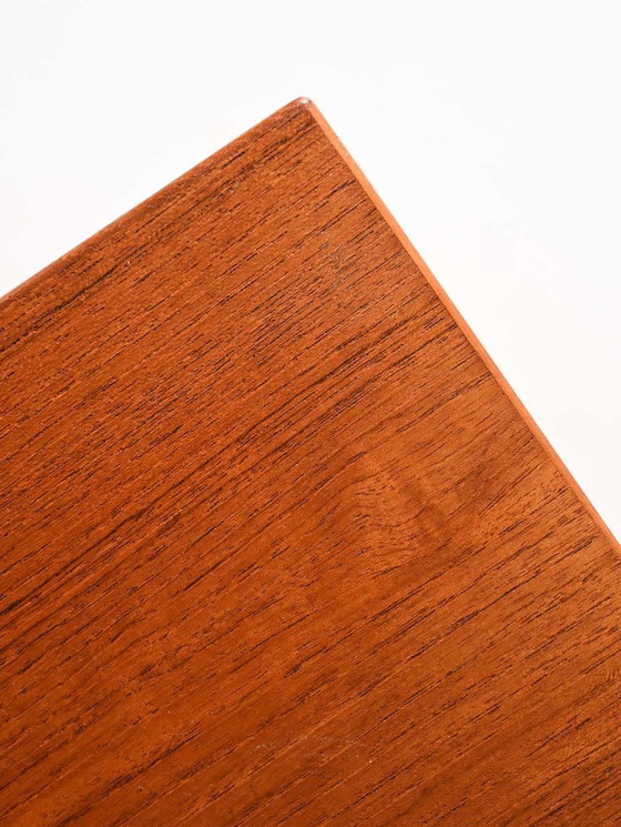 Image 1 of Tavolino da caffè vintage scandinavo anni '50 in faggio e teak