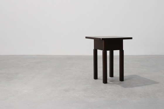 Image 1 of Mesa auxiliar cuadrada Art Déco de roble, Francia, circa 1920