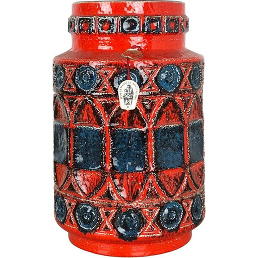 Vase vintage en céramique de Bay Ceramics, Allemagne 1960