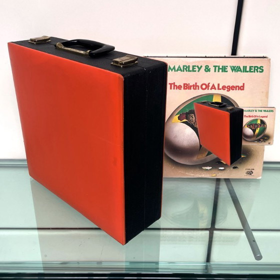 Image 1 of Bevon 70s Portable Record Case for 12-inch Vinyl LPs