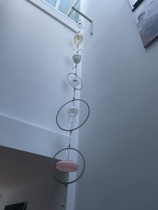 Old lampshade lamp 450cm long PH Eek