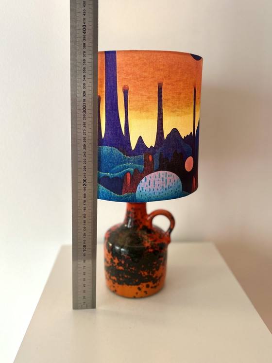 Image 1 of Lampe de balcon Space Age - sans fil - céramique recyclée d'Allemagne de l'Ouest