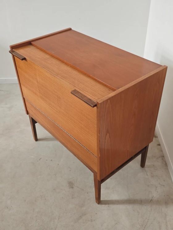 Opbergkist of minibar van Frantisek Mezulanik voor Up Zavody – Barkrukken, Wood, Mid Century Modern (photo 18 of 21)