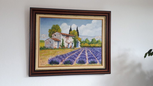 Gérard COLEY - The Lavender Farmhouse - Artist's Painting