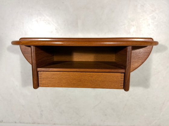 Image 1 of Console murale en teck Kai Kristiansen Vildbjerg Møbelfabrik Danemark années 1960