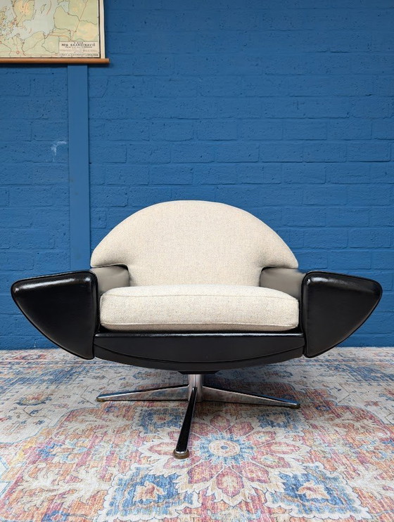Image 1 of Vintage Deens Design Draaifauteuil, Johannes Andersen, Trensum Mobelfabrik, Midcentury Design