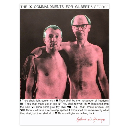 Gilbert & George poster: De tien geboden voor G & G 2007 – Paper (photo 2 of 5)