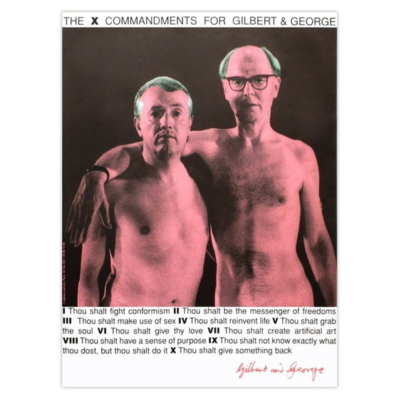 Gilbert & George poster: De tien geboden voor G & G 2007 – Paper (photo 2 of 5)
