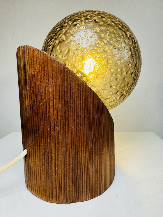 Image 1 of SPHERE TABLE LAMP BY HUSTADT LEUCHTEN, GERMANY, CIRCA 1970s