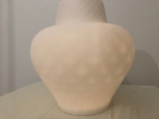 Vintage Witte Opaline Lampenkap Met Mooie Ronding (Mogelijk Louis Kalff) – Philips, Hanglampen, Glass (photo 3 of 6)