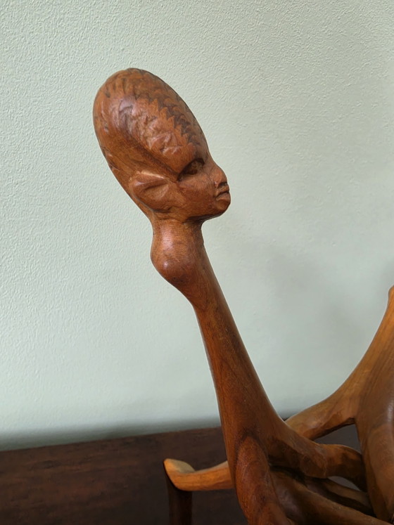 Image 1 of Sculpture en bois africaine vintage