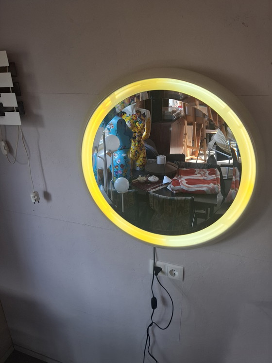 Image 1 of Vintage italiaanse spiegel met verlichting