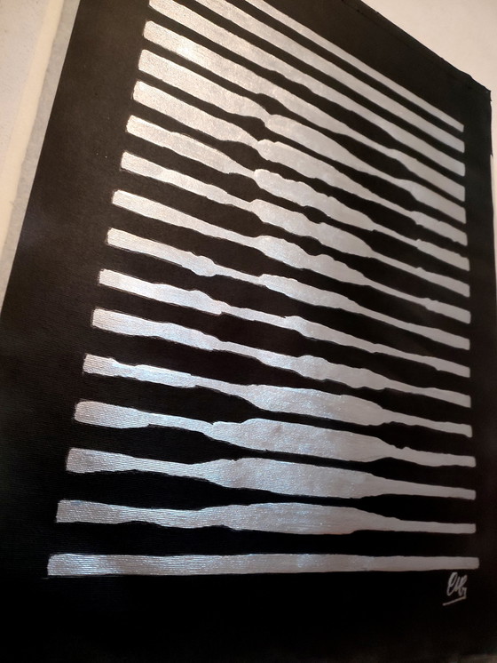 Image 1 of Walter Geraci - Gioconda Stripes (Silver)