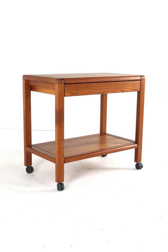 Image 1 of Deense teak trolley met lade 'Grove' vintage 