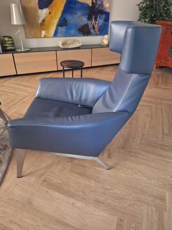Sillón Leolux con reposapiés – Sillones, Leather, Metal (photo 5 of 5)