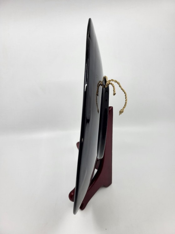 Image 1 of Dekorativer Teller, Longwy Emaille, Frankreich, 1950