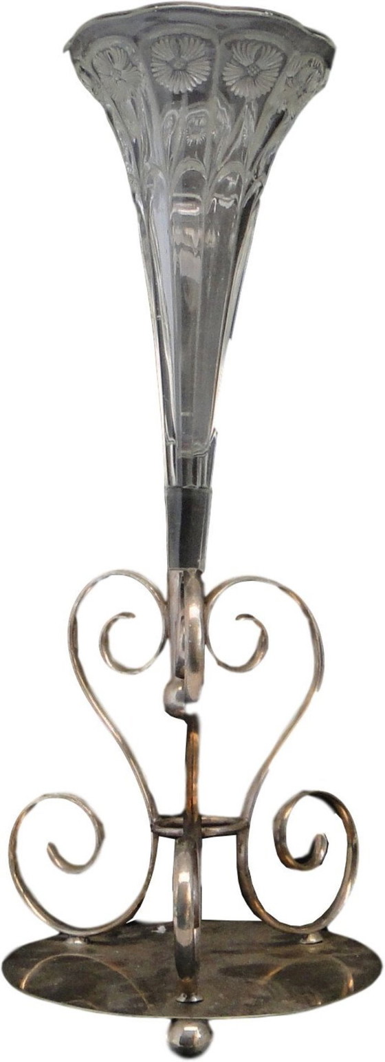 Glass Vase, Great Britain, Early 20th Century – Metal (photo 2 of 13)