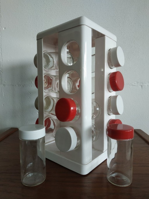 Original Retro 70s-80s spice rack (rotatable)