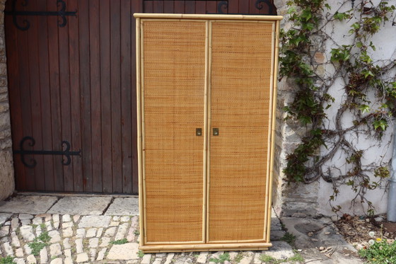 Image 1 of Two-door rattan wardrobe by Dal Vera