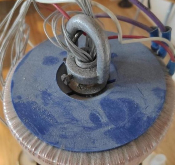 Image 1 of Italiaanse 6 lichts (led) kroonluchter/hanglamp -mid-century 