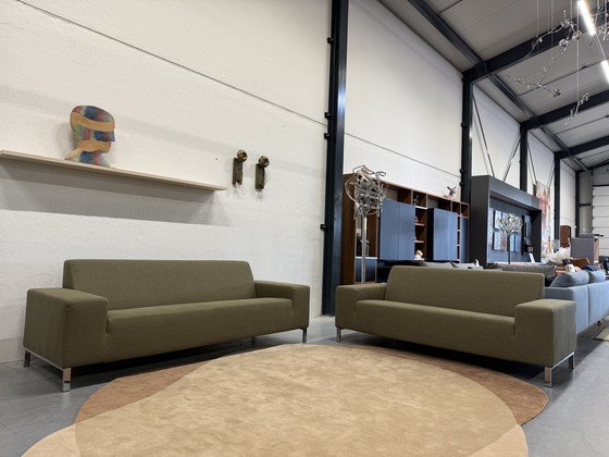 Image 1 of Gelderland 6511 Sofa set 2.5 & 3 Seater Sofa Clay fabric Green