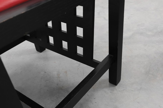 Image 1 of Ensemble de 4 chaises de salle à manger DS3 par Charles Rennie Mackintosh pour Atelier international, Italie, années 1970